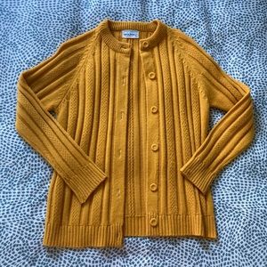 Vintage mustard yellow cardigan
